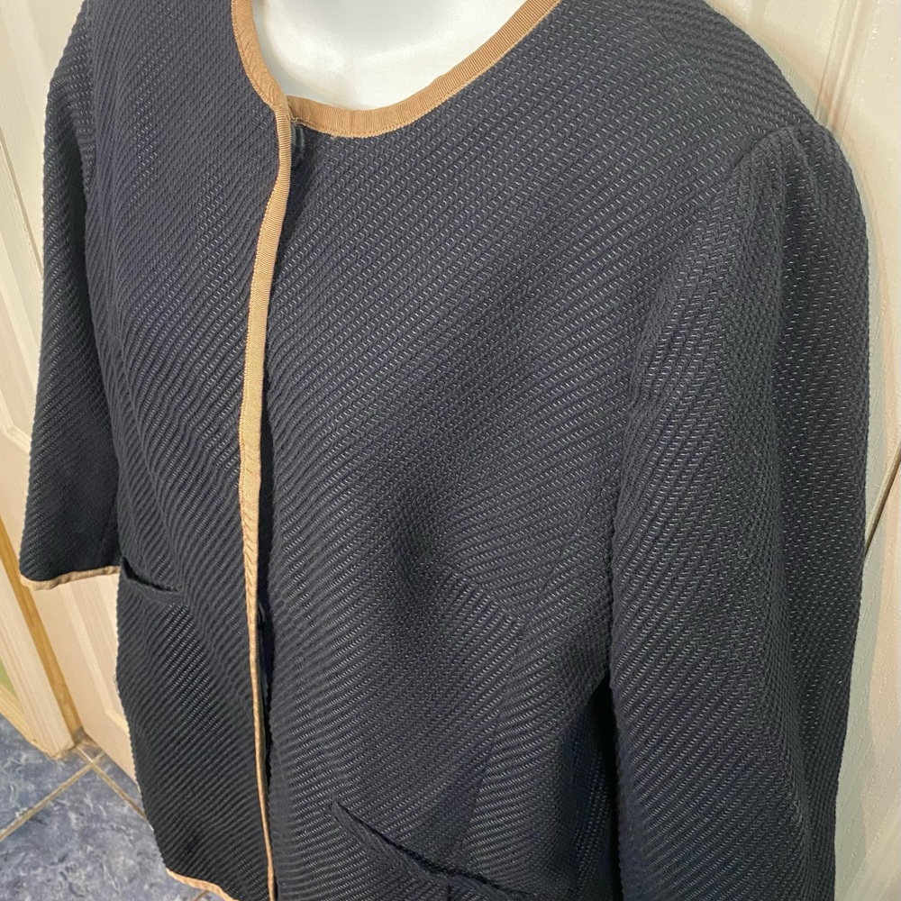 Talbots Black Jacket / Topper, 12 EUC